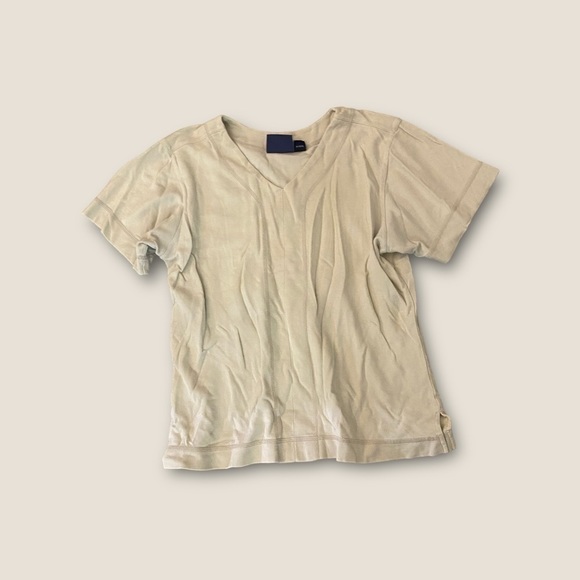 Tommy Bahama Other - Vintage 90s Tommy Bahama Silk Blend Pique V-Neck Short Sleeve Sand S